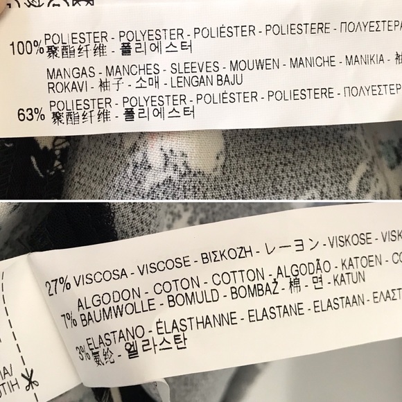 Zara Floral Block Fit & Flare Dress in Black • S - Picture 7 of 7